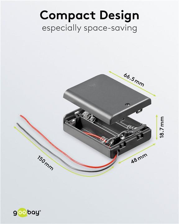 Produktbild Goobay AA Batteriehalter