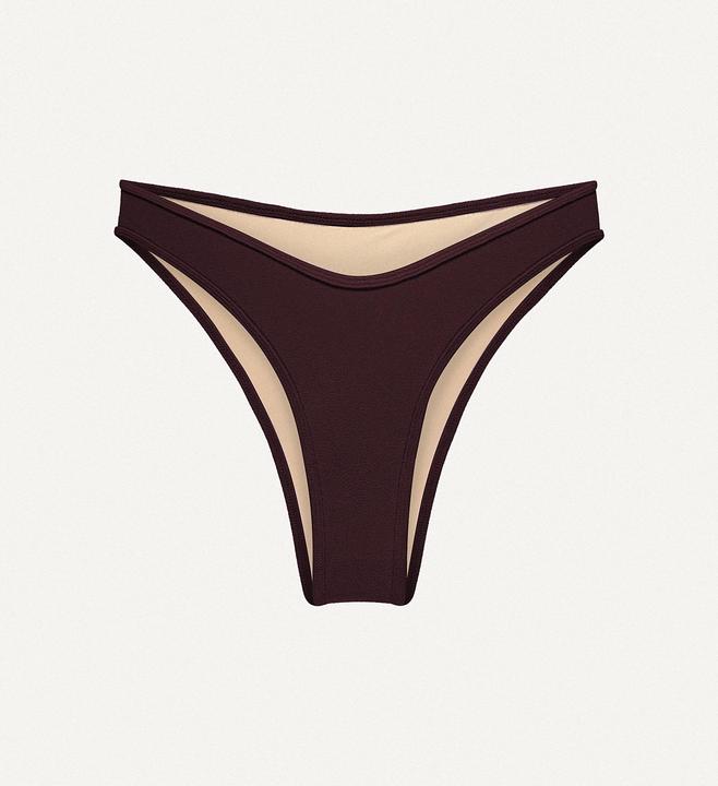 Dark brown terry towelling