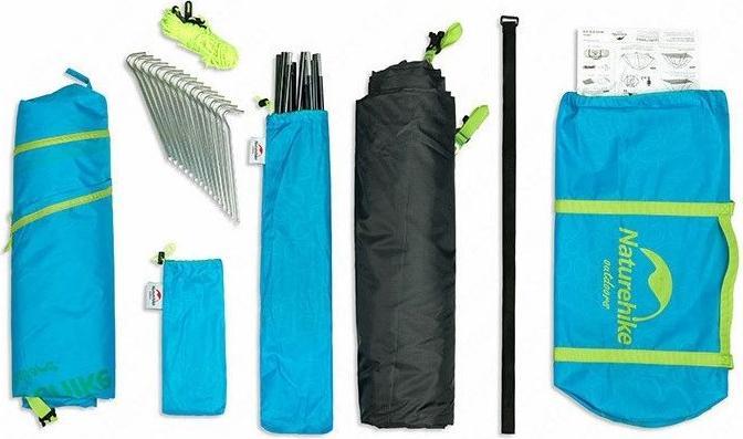 Immagine prodotto Naturehike Namiot Serie P 3 UV NH18Z033-P-Verde bosco (2.30 kg, 3 persone)