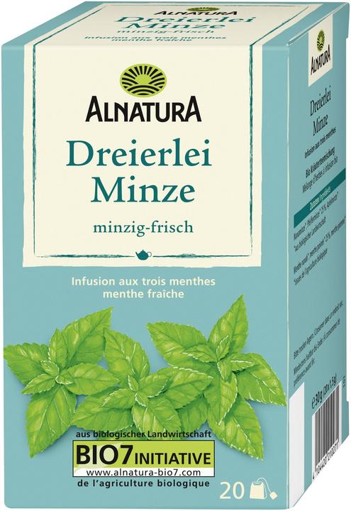 Produktbild Alnatura Bio Minze Dreierlei Tee (30 g)