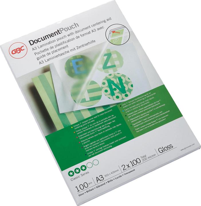 Produktbild GBC Laminierfolie (A3, 100 Stück, 100 µm)