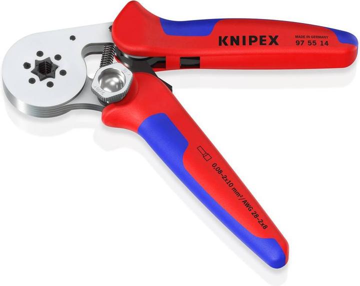 Image du produit Knipex Pince à sertir auto-ajustable pour embouts de câble (180 mm)