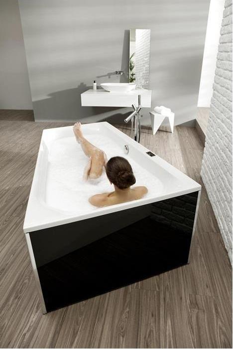 Hoesch Trapezoid bathtub THASOS 1750x1100x490mm re white (280 l, 179 cm, 111 cm)