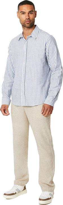 Actual product image Burton Mens Stripe Linen Long-Sleeved Shirt (M)