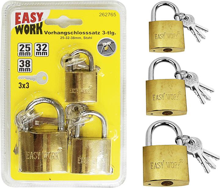 Produktbild Easy Work Vorhangschlosssatz