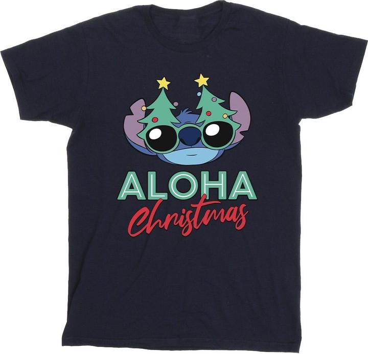 Produktbild Disney Lilo And Stitch Christmas Tree Shades TShirt (XXL)