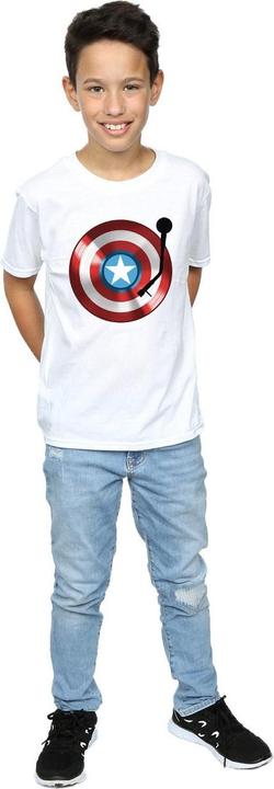 Image du produit - T-shirt CAPTAIN AMERICA TURNTABLE - Garçon (152, 158)