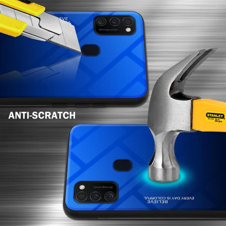 Productafbeelding Cadorabo TPU 2 kleuren glasdekking (Samsung Galaxy M30, Samsung Galaxy M21)