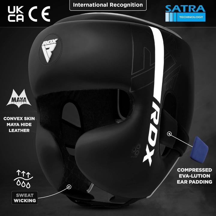 Actual product image Rdx Head Guard F6 Matte White-S (S)
