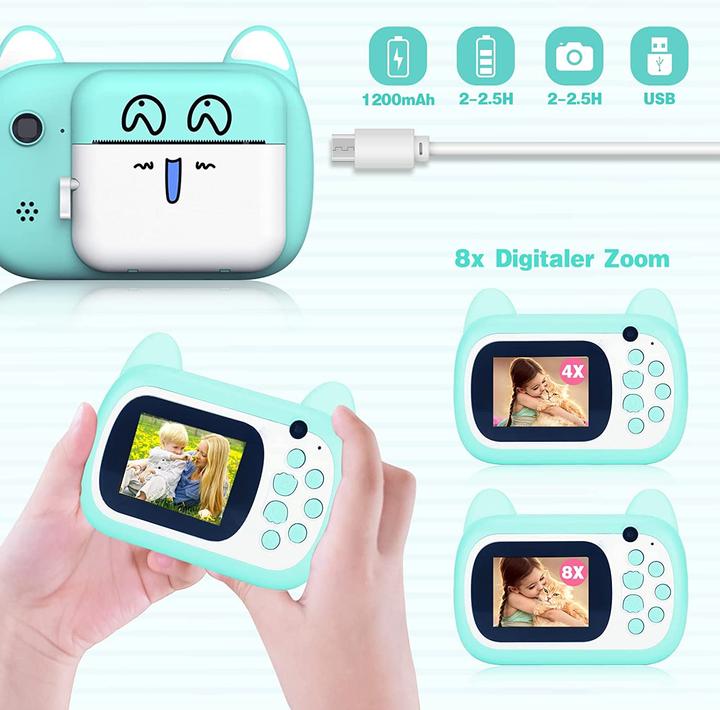 Immagine prodotto Supbro Macchina fotografica per selfie per bambini in blu B