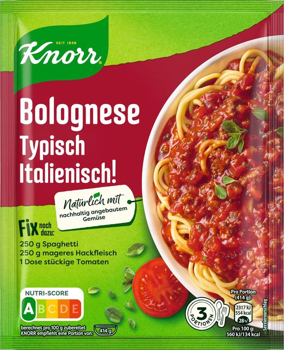 Immagine prodotto Knorr Fix Bolognese tipico italiano (42 g)