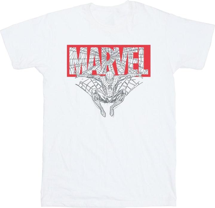 Image du produit - T-shirt SPIDER MAN LOGO RED - Garçon (140, 146)
