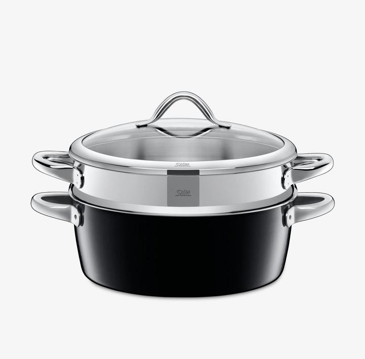 Produktbild Silit Dämpfer m.D.28cm Vitaliano Nero (28 cm, Dampfkochtopf)