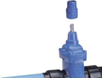 Produktbild AVK Skydeventil 110mm. - PN10. med Safetech PE100RC-rørender