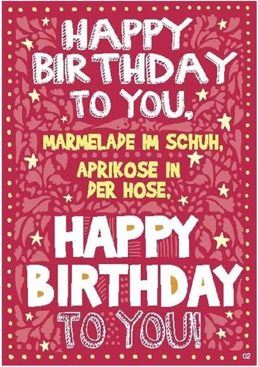 Immagine prodotto Depesche Carta musicale Buon compleanno a te, marmellata in... (1 pz.)