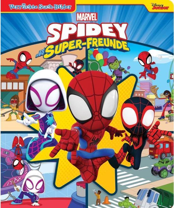 Immagine prodotto Marvel Spidey und seine Super-Freunde - Verrückte Such-Bilder, gross - Wimmelbuch - Pappbilderbuch (Tedesco, Phoenix International Publications Germany GmbH, 2022)
