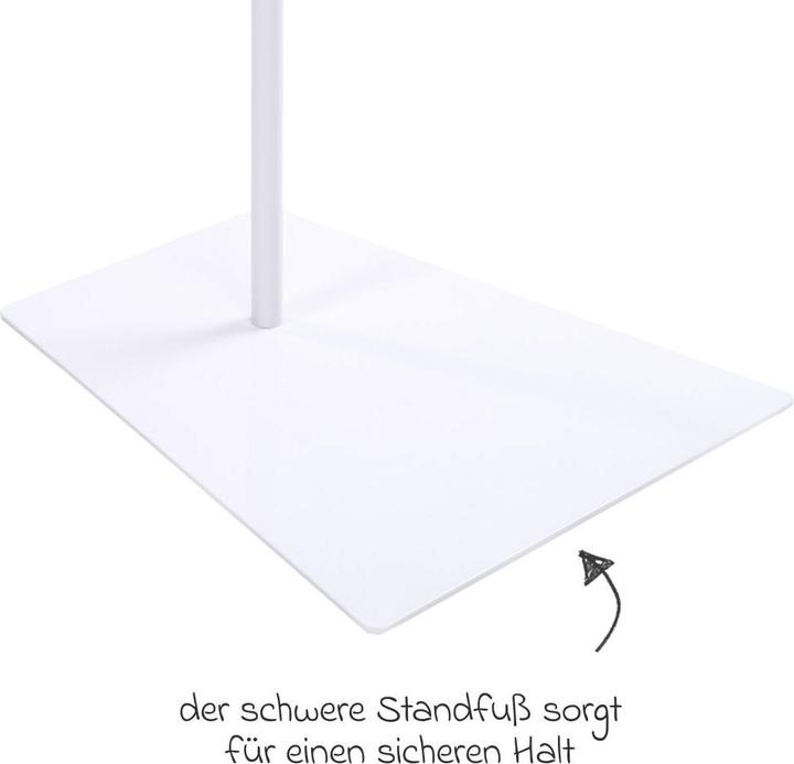Produktbild Julius Zöllner Himmelhalter Max weiss, mit Standfuss für Baldachine