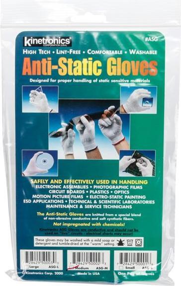 Image du produit Kinetronics Gants antistatiques ASG-M