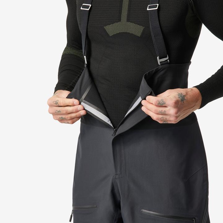 Immagine prodotto Wedze Pantaloni da sci da uomo a salopette molto impermeabili - FR900 nero (M)