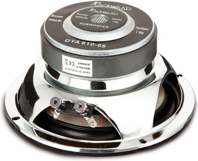 Image du produit Rockwood Subwoofer 165mm 150 W 4 ohms avec membrane en aluminium (1 pièce)