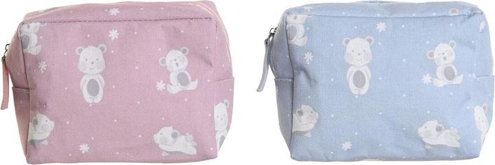 Immagine prodotto DKD Home Decor Reise-Toilettentasche Blau Weiss grün Rosa polialgodon osos 15 x 6 x 12 cm (2 Stück)