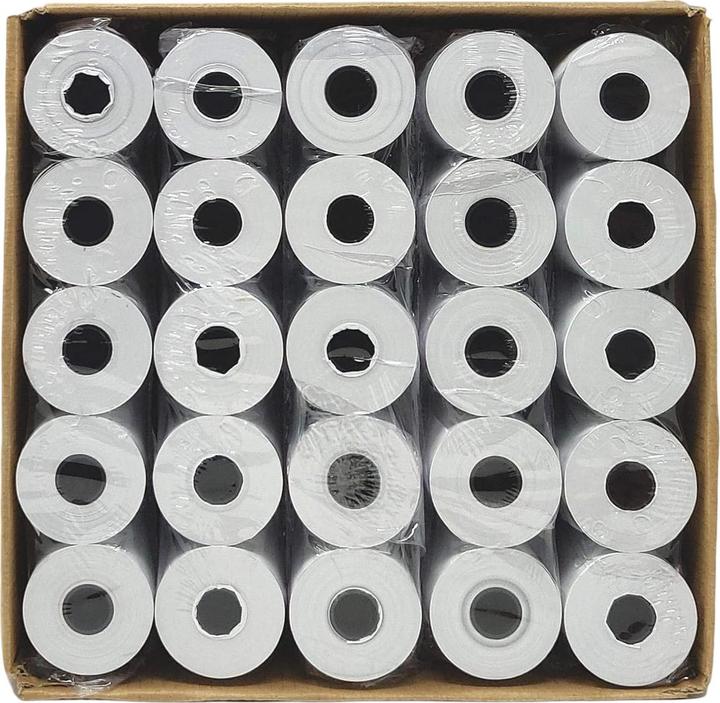 Image du produit Avizar 50 rouleaux pour cartes bancaires TPE - 57x40x12mm - longueur : 18 m