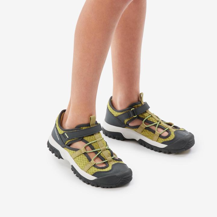 Actual product image Quechua Wanderschuhe Kinder atmungsaktiv Wandern - MH900 khaki (33)