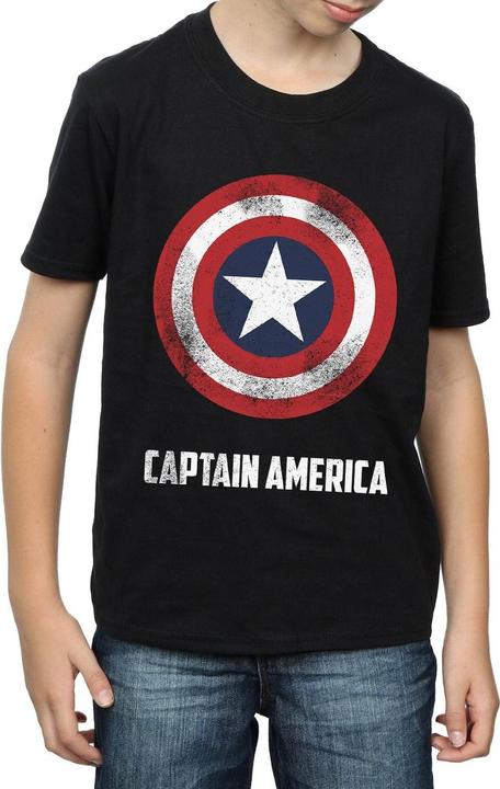 Immagine prodotto Captain America Shield Text Maglietta Ragazzi (152, 158)
