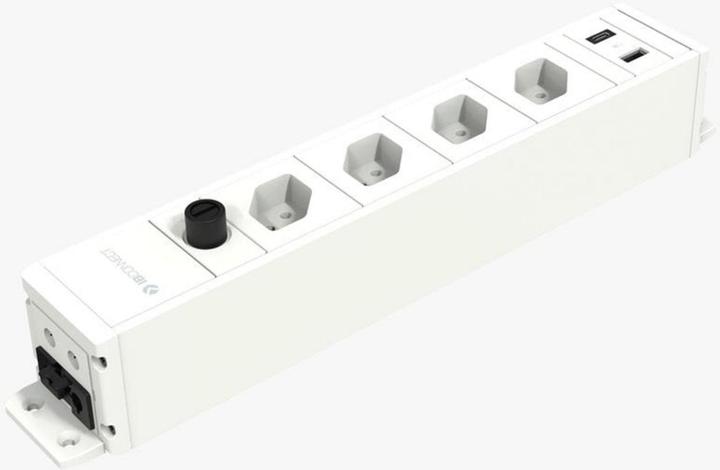 Produktbild IB Connect Steckdosenleiste Cubo 4x T13, USB A+C, Weiss (4 x, Typ 13, USB)