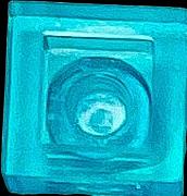 Actual product image LEGO 1x1 tiles transparent Light Blue - Classic, Basic, City - Trans Light Blue Tile 3024 NEW! Lot (3024)