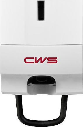 CWS PARADISE CREAM liquid soap dispenser, universal 1 l, cylinder lock, HxWxD 320 x