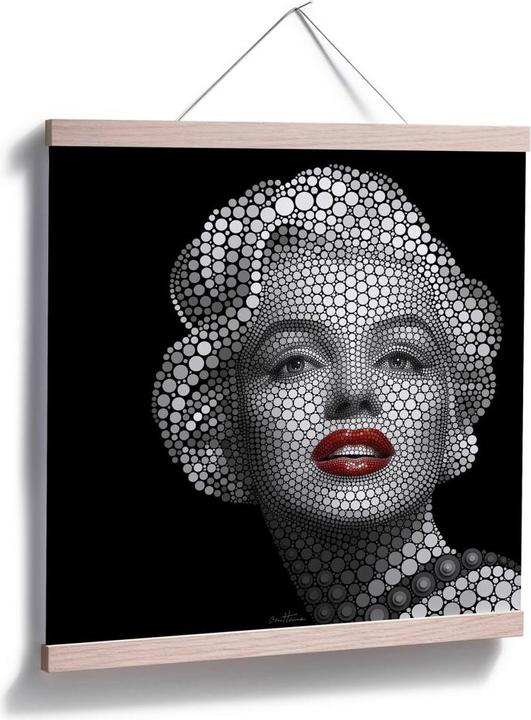 Actual product image Trenddeko Ben Heine - Circlism: Marilyn Monroe (50 x 50 cm)