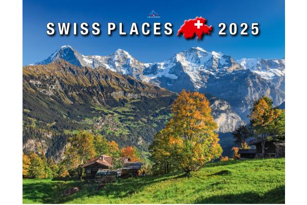 Actual product image Swiss Places 2025 (40 x 31 cm, English, Italian, French, German)