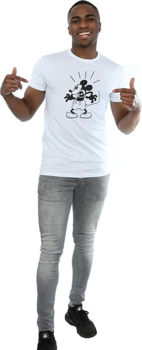 Actual product image Disney Mens Mickey Mouse Scared T-Shirt (XL)