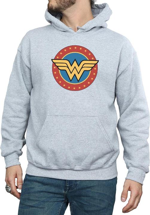 Immagine prodotto Wonder Woman Circle Logo Felpa con Cappuccio Uomo (L)