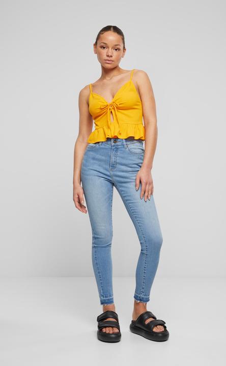 Immagine prodotto Urban Classics Top con volant in piqué Waffle da donna - 137877 (XS)