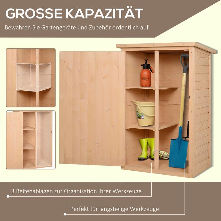 Actual product image Outsunny Tool shed with shelves