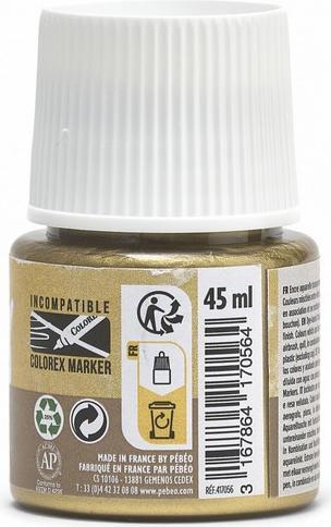 Produktbild Pebeo Colorex Wassertinte (reiches Gold, 45 ml)