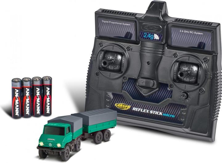 Produktbild Carson 1:87 MB Unimog Forst m.Häng.2.4G 100%RTR (RTR Ready-to-Run)