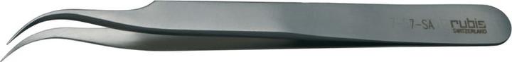 Actual product image Rubis Tweezers, curved extra pointed, Inox