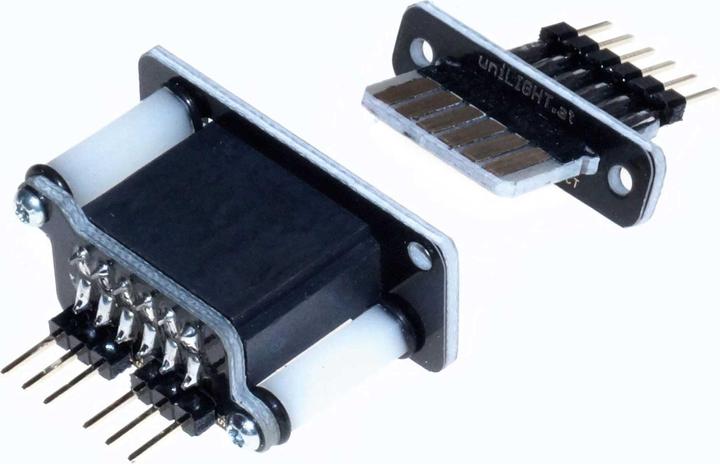 Actual product image Unilight direct connection header with 6 primary poles, kit, 2pcs, uni contact strip