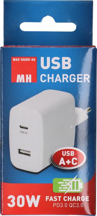 Image du produit Max Hauri Chargeur USB A/C 30W (30 W)