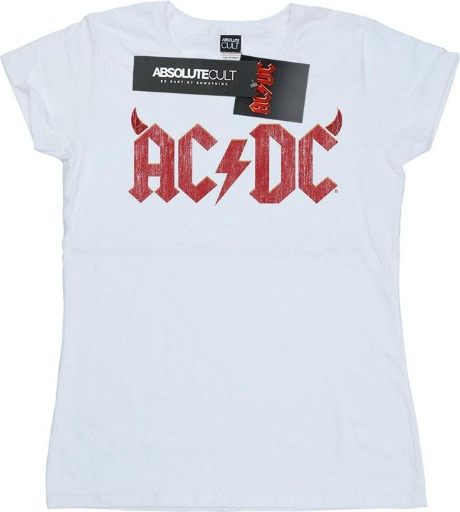 AC/DC Horns Logo TShirt aus Baumwolle (M)