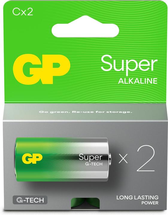 GP Batteries Super (2 pcs, C, R14)