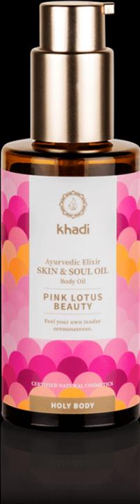Immagine prodotto Khadi Olio ayurvedico per il corpo PINK LOTUS BEAUTY - Rinvigorisce il chakra sacrale (Olio corpo, 100 ml)