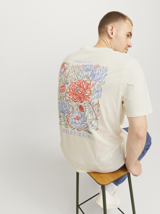 Actual product image Jack & Jones Jorfloral Tee Ss Crew Neck Ft Styd Pls (XXL)