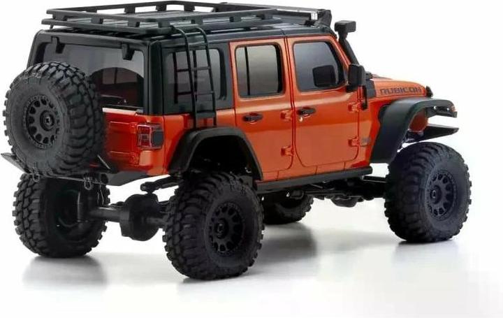 Kyosho Scale Crawler Mini-Z Jeep Wrangler Rubicon Orange 1:24 ARTR (Presque prêt à être conduite)