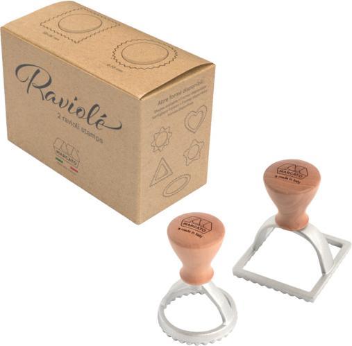Actual product image Marcato RAVIOLE' STAMP KIT (ROUND 58MM + SQUARE 58MM)