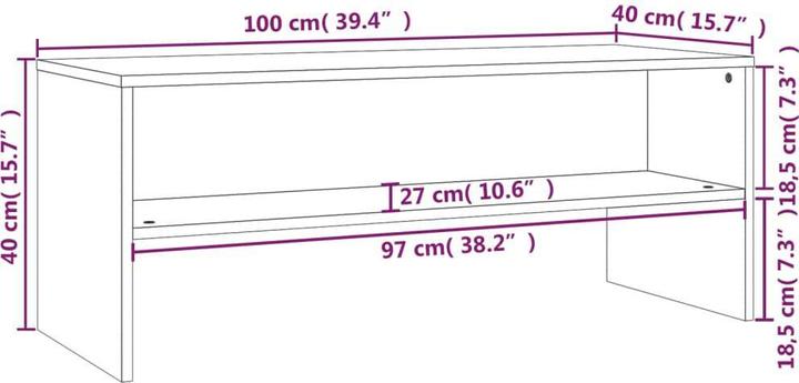 Produktbild VidaXL Brock (100 x 40 x 40 cm)