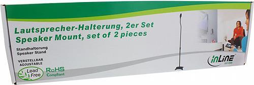 Produktbild InLine Lautsprecherständer Teleskop (1 Stk., Ständer, Höhenverstellbar)